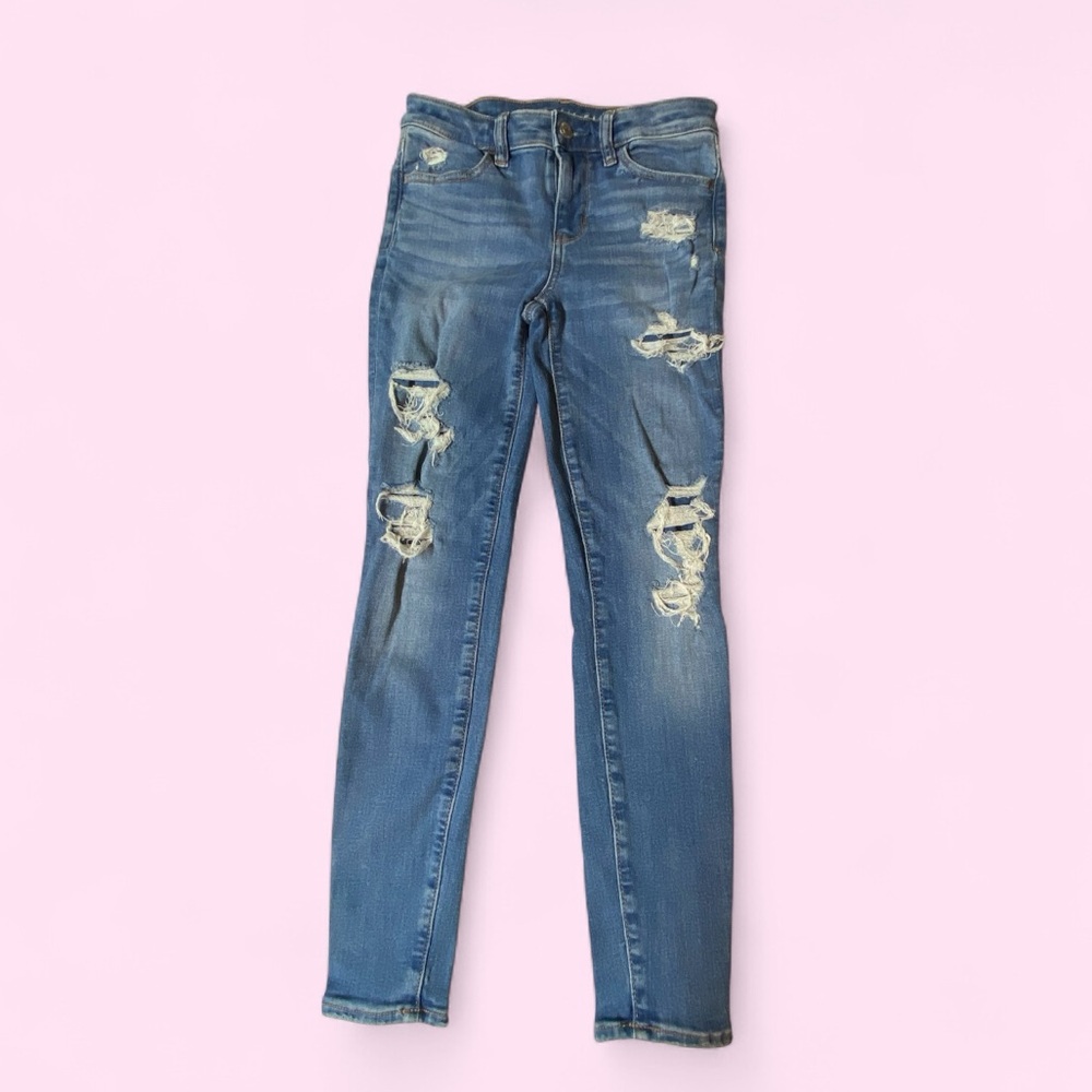 American Eagle Outfitters Jegging Mid Rise Jeans Size 0 Short